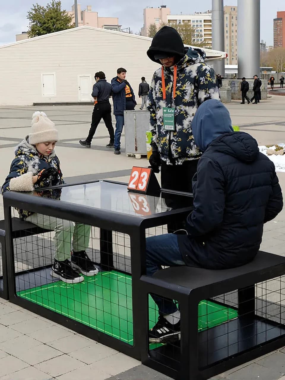 Сабсоккер на улице, городское мероприятие на улице