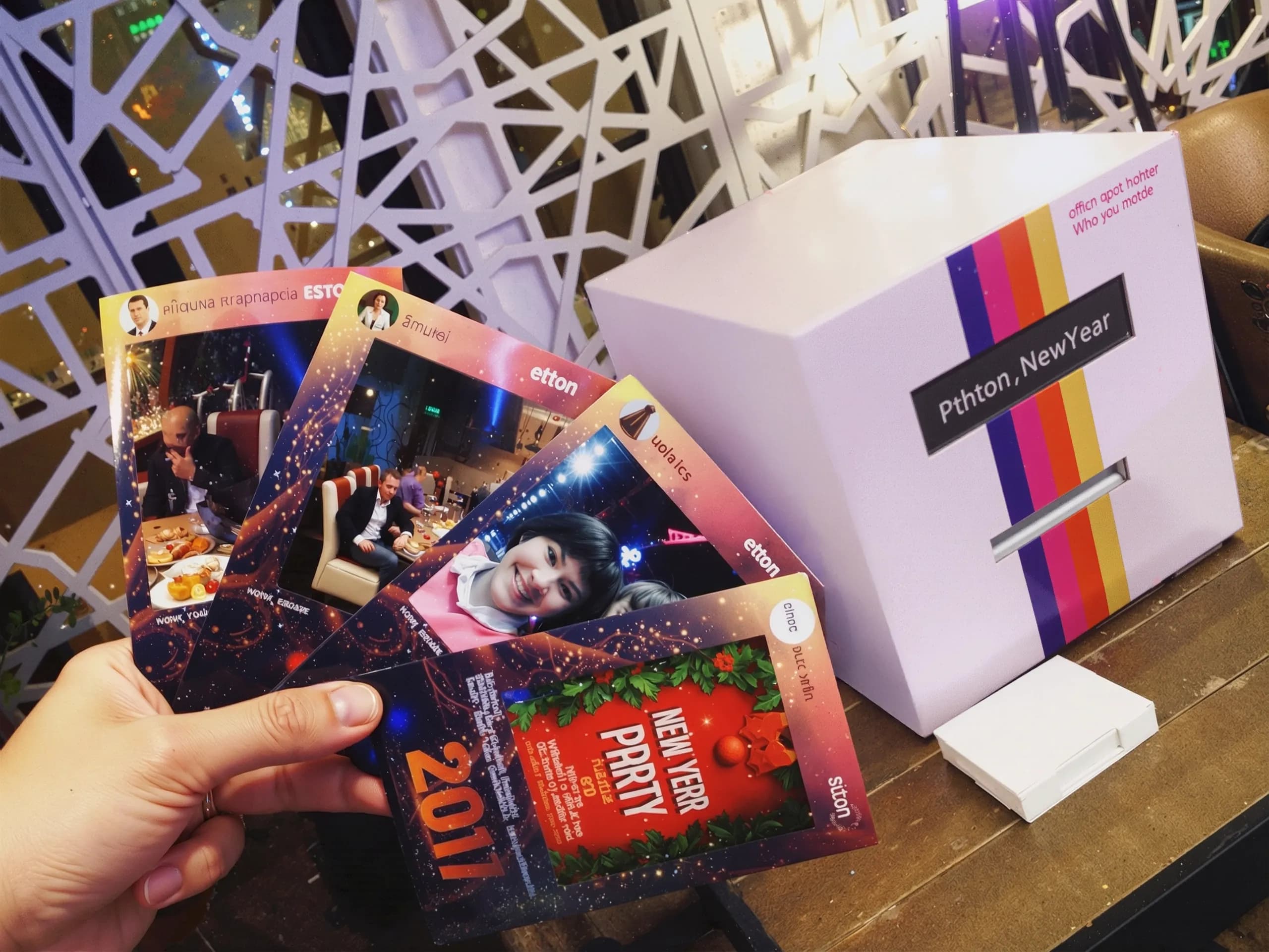 Образцы карточек из хэштегпринтера