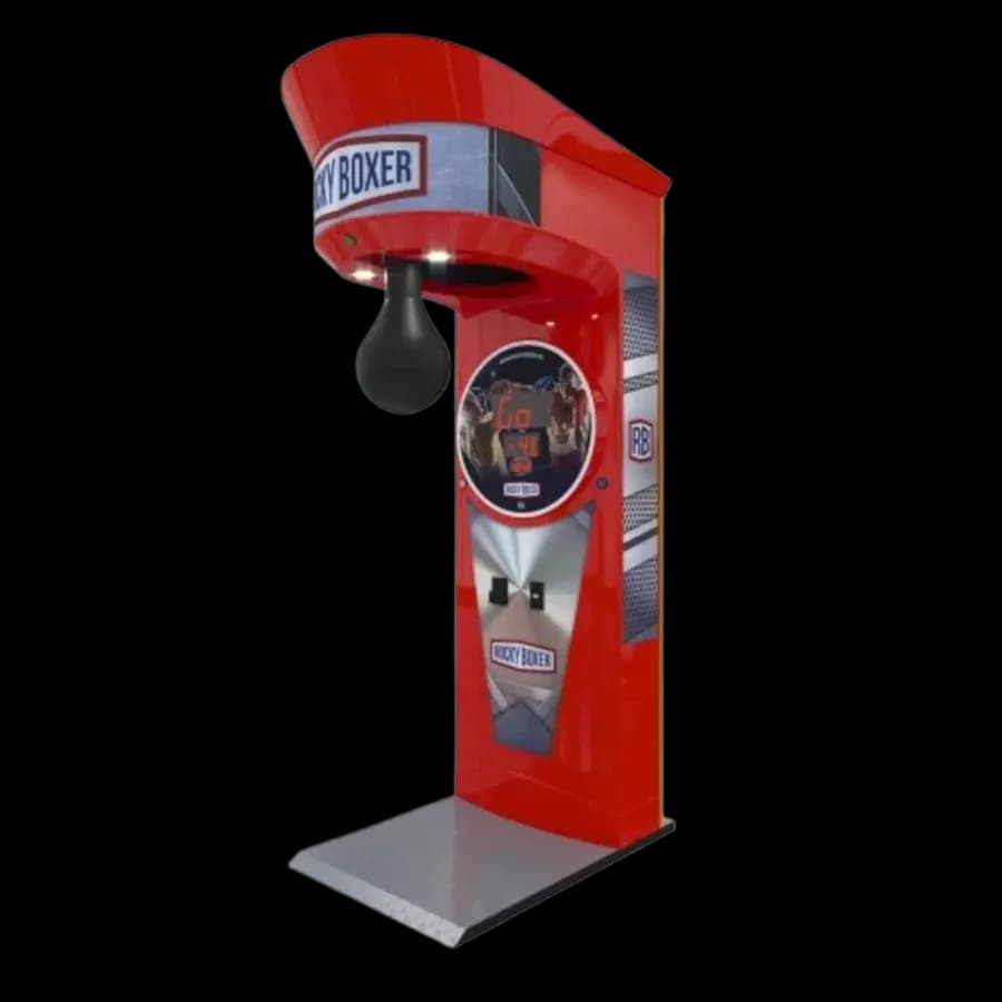 Силомер в аренду: автомат силы удара с боксерской грушей, вид спереди