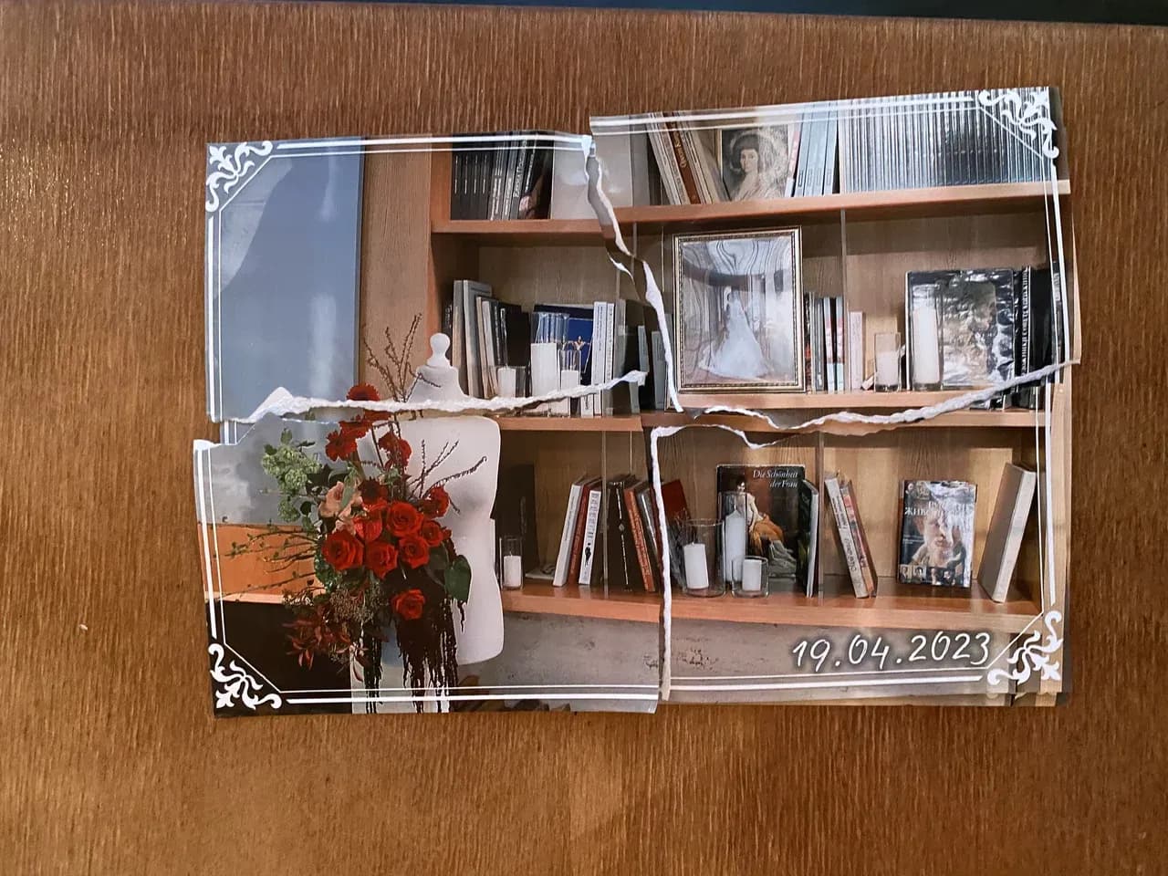 Фотография на столе в стиле ретро