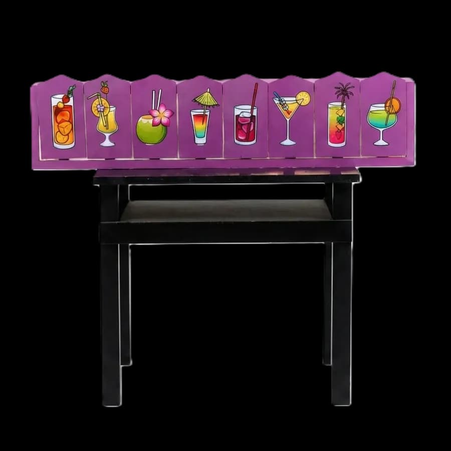 Интерактив «Угадай напиток» без фона: дегустационный модуль на стойке для аренды